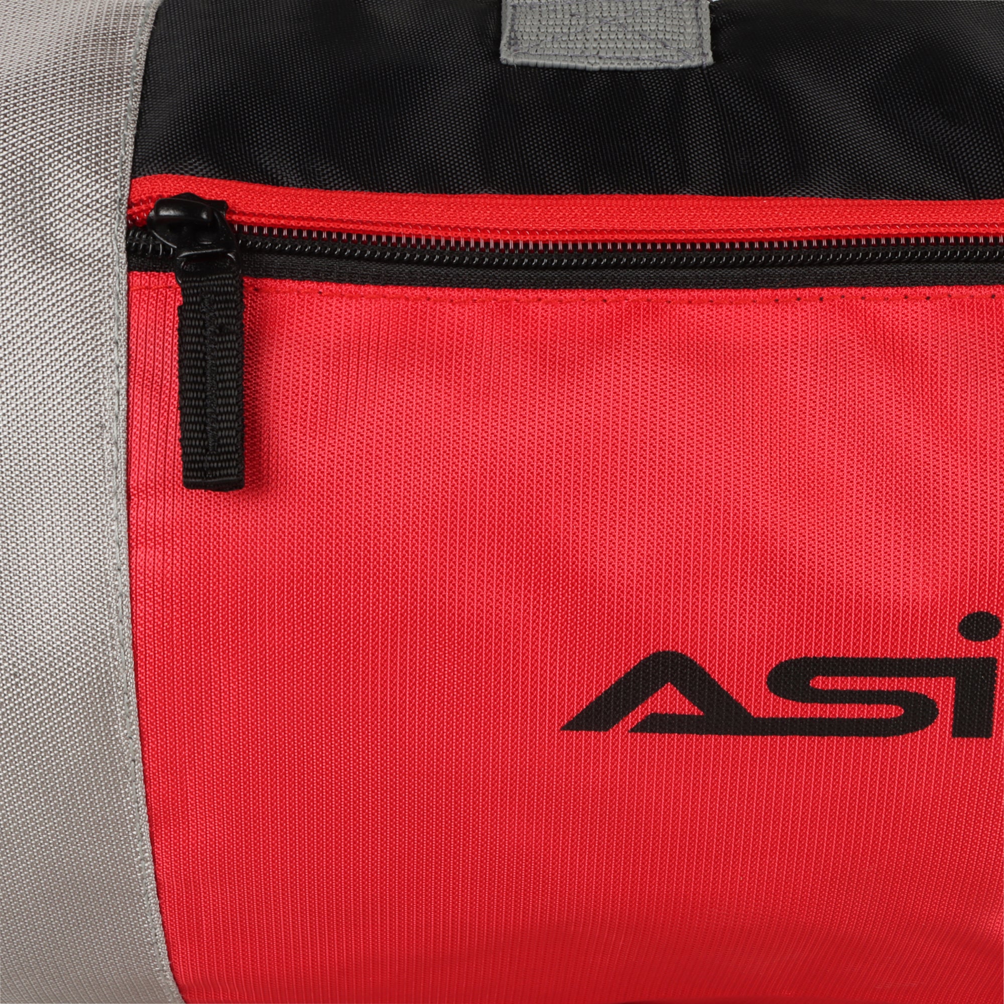 ASI Bling Gym Bag Light Grey & Red