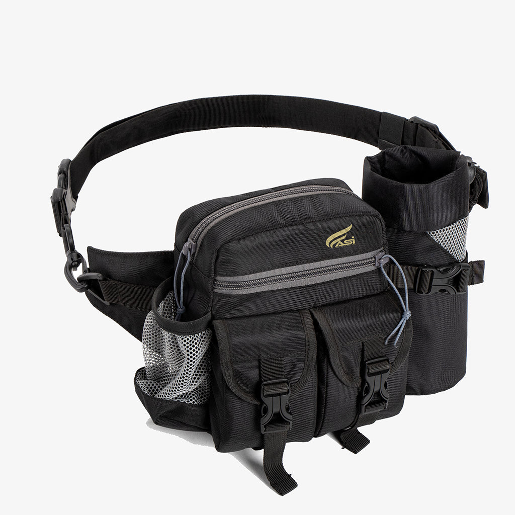 ASI Waist Pack With Detachable Bottle Holder – Multi-Utility Waist And Sling Bag For Hiking, Cycling, And Backpacking | Army Green