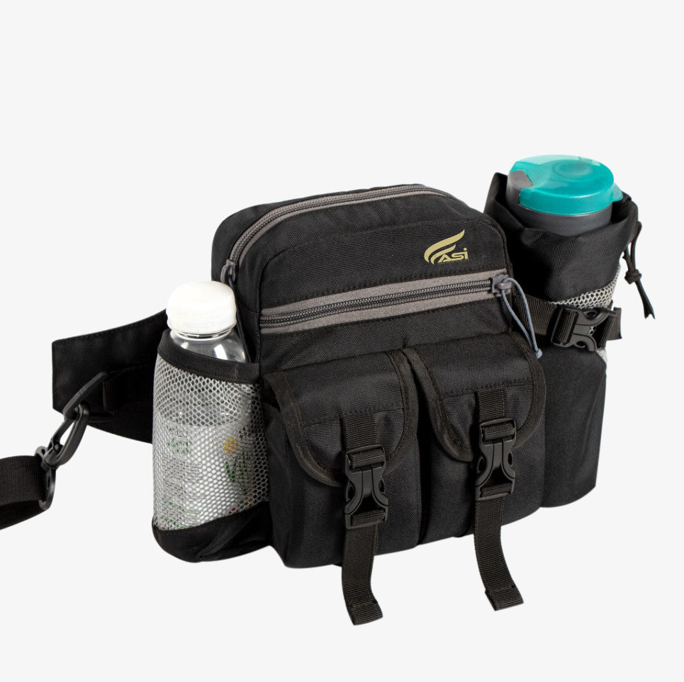 ASI Waist Pack With Detachable Bottle Holder – Multi-Utility Waist And Sling Bag For Hiking, Cycling, And Backpacking | Army Green