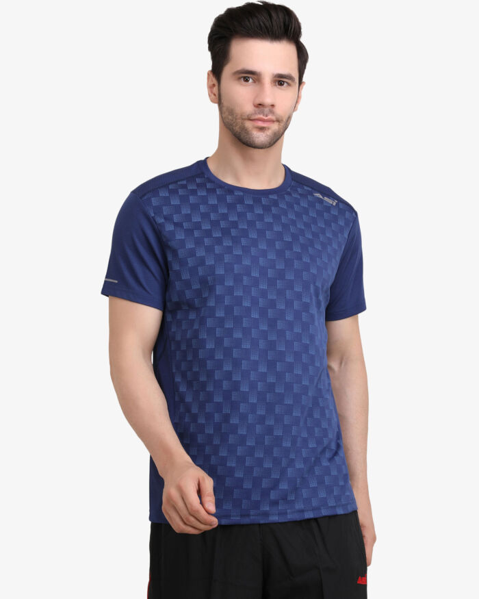 ASI Amaze Sports T-Shirt Navy Blue for Men