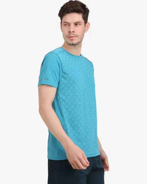 ASI Amaze Sports T-Shirt Cyan Color for Men