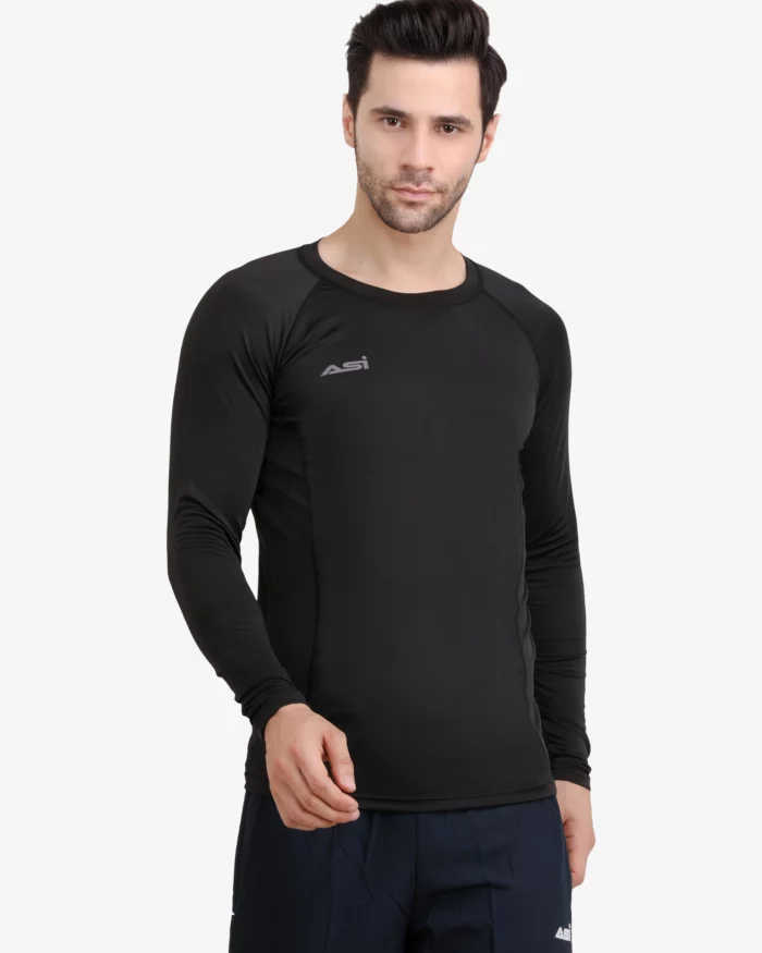 ASI Compression Wear Black Color T-Shirt for Men