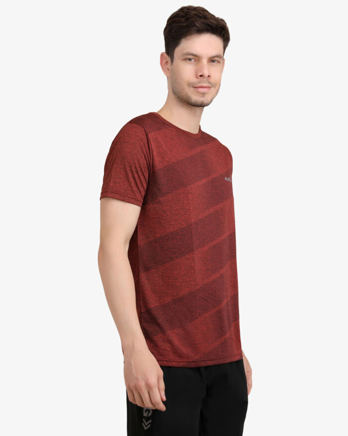 ASI Solid T-Shirt Maroon Color