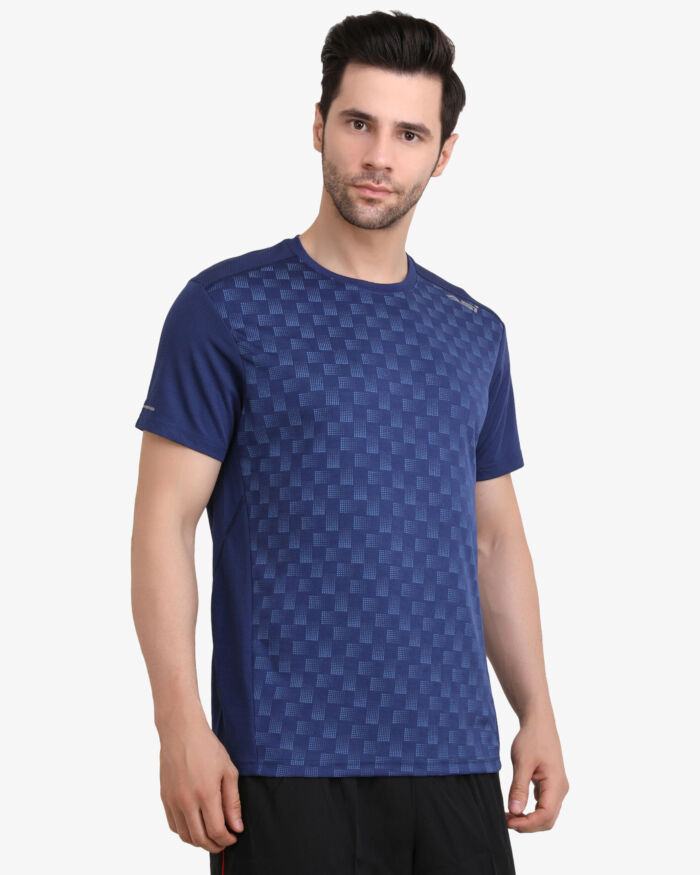 ASI Amaze Sports T-Shirt Navy Blue for Men