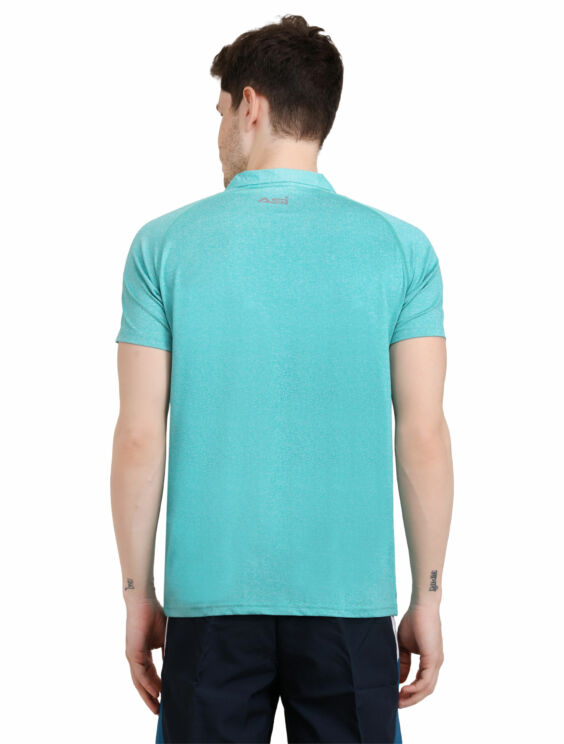 ASI Zipper Tee Shirt Sea Green Color