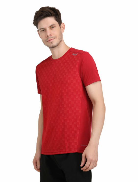ASI Amaze Sports Tee Shirt Red Color for Men