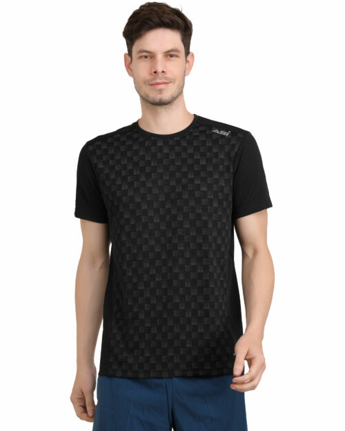 ASI Amaze Sports Tee Shirt Black Color for Men
