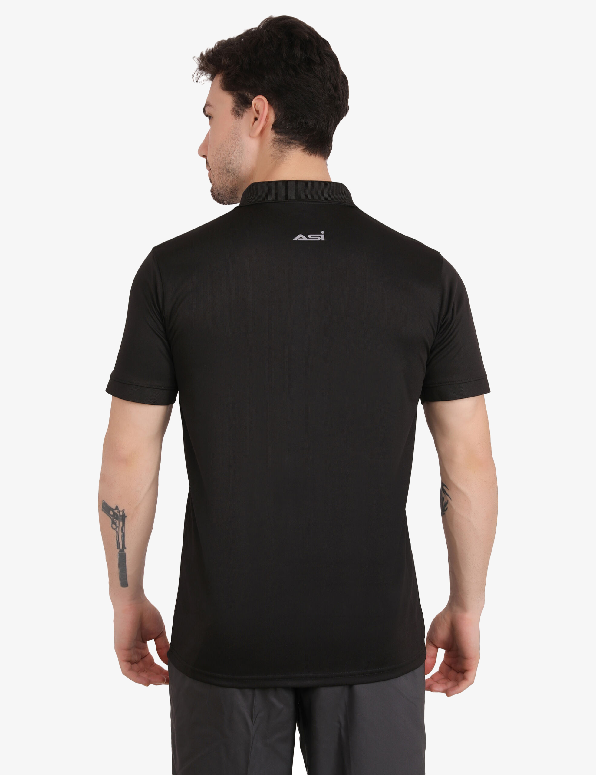 ASI GenX Black T-Shirt for Men