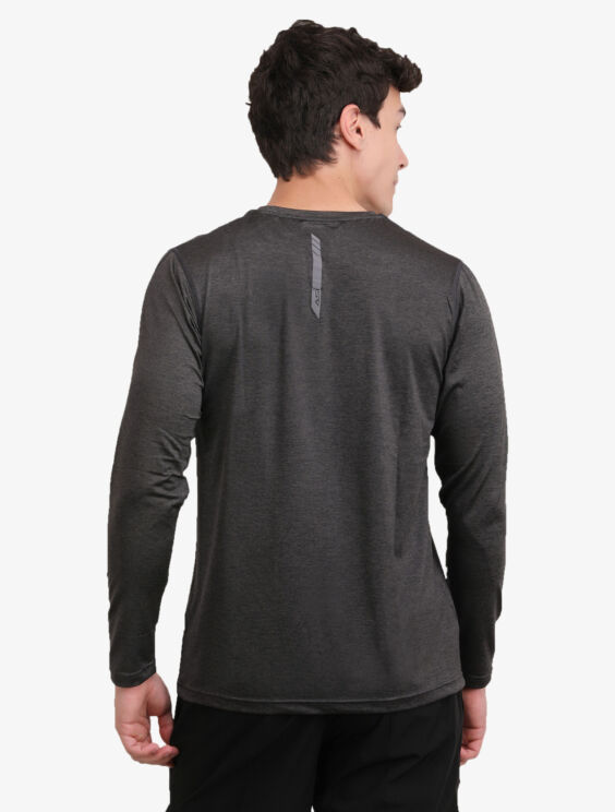 ASI Aqua Dark Grey Sports T-shirt for Men