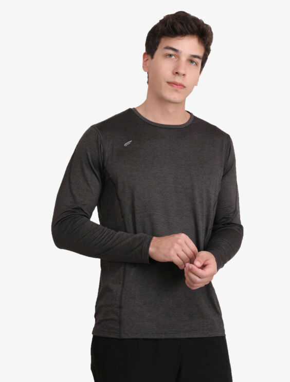 ASI Aqua Dark Grey Sports T-shirt for Men