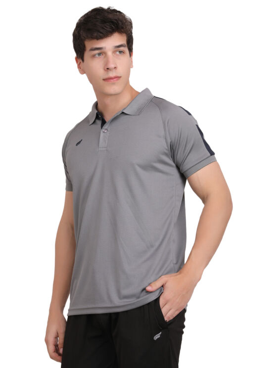 ASI Crusher Light Grey Sports T-shirt for Men