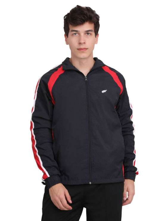 ASI Windy Navy Blue & Red Track Upper for Men