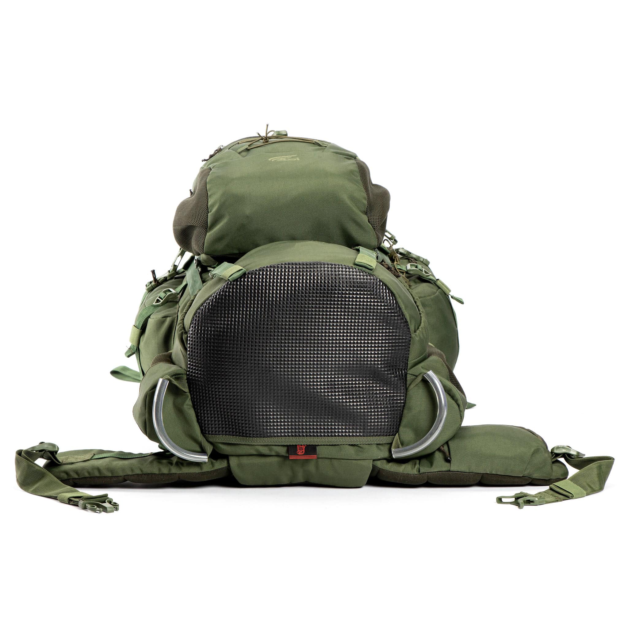 ASI Summit 90 Metal Frame Rucksack | Front Opening | Detachable Bag | Rain Cover | 90 Litres, Army Green
