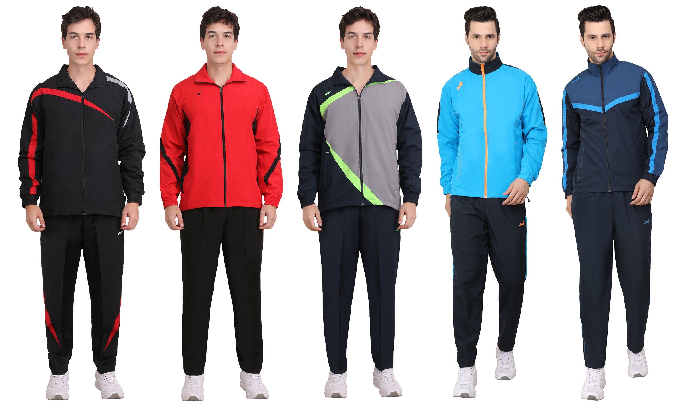 ASI Novel Black and Red Tracksuit for Men - Anand Sports Industries
